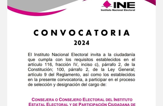 Emiten la convocatoria para nombrar a consejeros del IEE