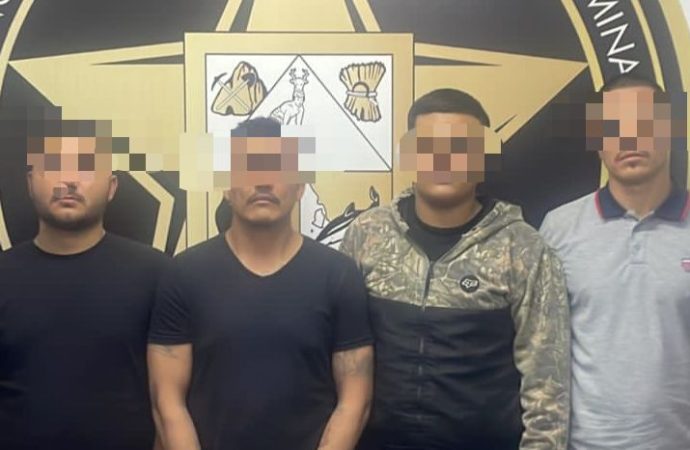 Captura AMIC a cuatro sujetos en investigación por homicidio en Centro de Rehabilitación