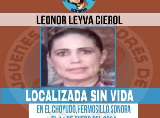 En pleno 8M localizan sin vida a mujer reportada desaparecida en Sonora