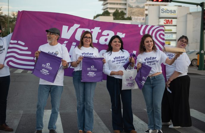 Jóvenes impulsan la participación electoral ciudadana con actividad de acercamiento en Hermosillo