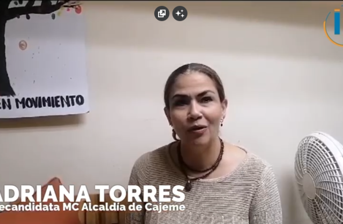 Movimiento Ciudadano Oficializa Precandidatura de Adriana Torres para la Alcaldía de Cajeme