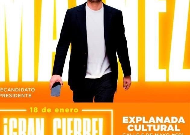 Cerrará Jorge Ávalrez Máynez precampaña en Nuevo León