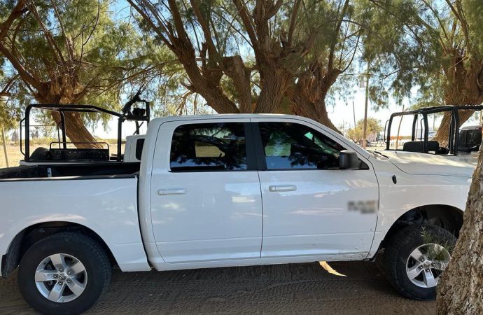 Confiscan seis camionetas con armas y droga en San Luis Río Colorado