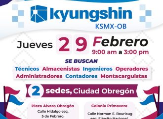 Inicia a fines de mes reclutamiento para empresa Coreana