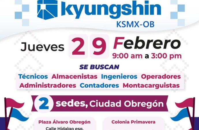 Inicia a fines de mes reclutamiento para empresa Coreana