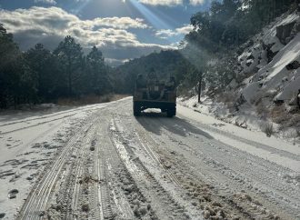 Cierre de carretera Hermosillo-Yécora por presencia de Nieve