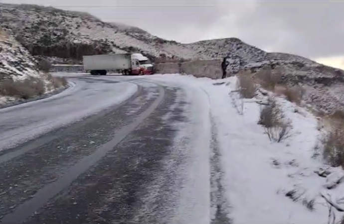 Cuarta tormenta invernal trae frío intenso, lluvias y nieve a Sonora