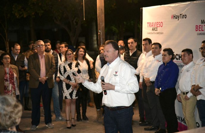 Arranca “El Borrego” Gándara su campaña a Diputado Federal desde la Plaza Zaragoza