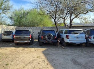 FGR decomisa armamento y vehículos en operativo en Sonoyta, Sonora