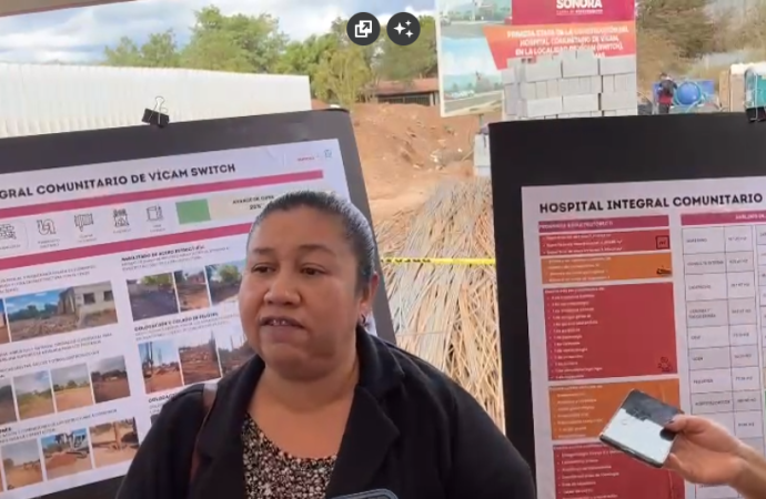 Habitantes de Vícam agradecen obras de la 4T