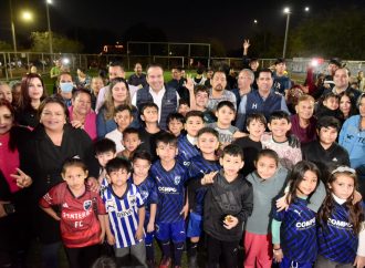 Constata Toño Astiazarán avance en rehabilitación de unidad deportiva en colonia Dunas