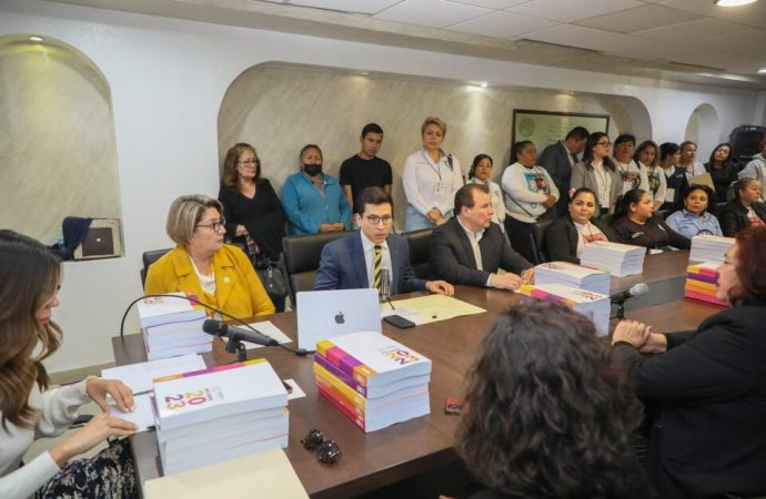 Entregan informe 2023 del CEDH al Congreso del Estado