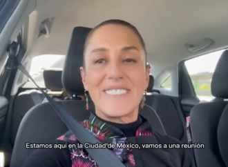 Es falso que esté en vilo la democracia: Claudia Sheinbaum