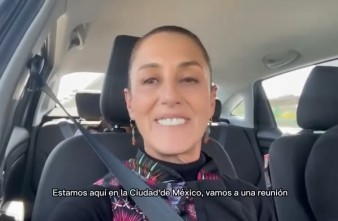 Es falso que esté en vilo la democracia: Claudia Sheinbaum