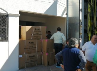 Llega el material electoral a utilizarse el día de la jornada en Sonora