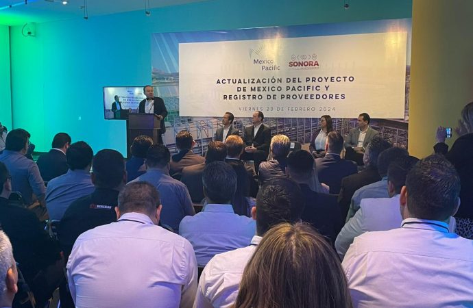 Con esta inversión de Mexico Pacific obviamente viene una cadena de proveeduría muy importante a Sonora”: Alfonso Durazo<b>Hermosillo, Sonora a 23 de febrero del 2024. </b>El Gobernador de Sonora Alfonso Durazo, encabezó la “Actualización del Proyecto “Mexico Pacific Limited y Registro de Red de Proveedores”, en el Museo de Arte de Sonora, en Hermosillo.El mandatario refirió que es uno de los proyectos más importantes de inversión extranjera actualmente y que tiene el respaldo y la confianza del Gobierno del Estado para su crecimiento y que consigo traerá impacto positivo en la economía y el desarrollo de la región de Puerto Libertad.“Con esta inversión de Mexico Pacific obviamente viene una cadena de proveeduría muy importante que pudiera convertirse en otro polo de desarrollo económico en nuestro estado, en un impacto similar al que representó el establecimiento de la planta Ford en su momento”.Presente estuvo, Ivan Vander Walt director ejecutivo de Mexico Pacific Limited, quien reconoció que la ubicación geográfica de Sonora tiene la ventaja para la generación de energías limpias, y puntualizó que la planta de licuefacción tendrá una inversión de 15 mil millones de dólares, y generará más de 30 mil empleos directos e indirectos”.“Su cercanía a las vastas reservas de gas natural en la cuenca térmica, acceso eficiente a los mercados asiáticos a través del Mar de Cortés, y más importante, una vibrante comunidad lista para abrazar y contribuir a estos innovadores proyectos”