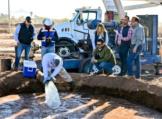 Comprueban calidad y volumen de agua de nuevo pozo que mejorará el servicio de las Colonias del Sur-Oriente de Cajeme