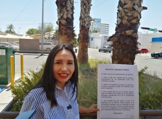 Firma Natalia Rivera el pacto para unas campañas limpias en Hermosillo