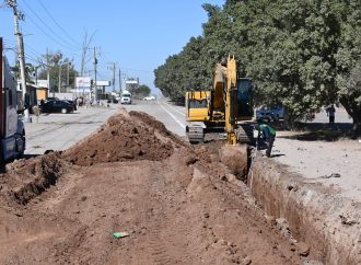 Avanzan los trabajos de tubería de agua de 30 pulgadas hacia el sur oriente de Ciudad Obregón