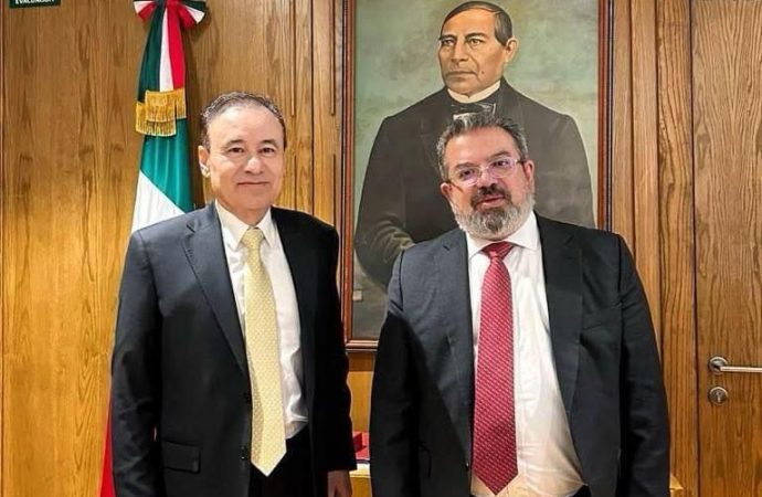 Gobernador Durazo revisa avances de concesión de libramiento de Nogales con SICT