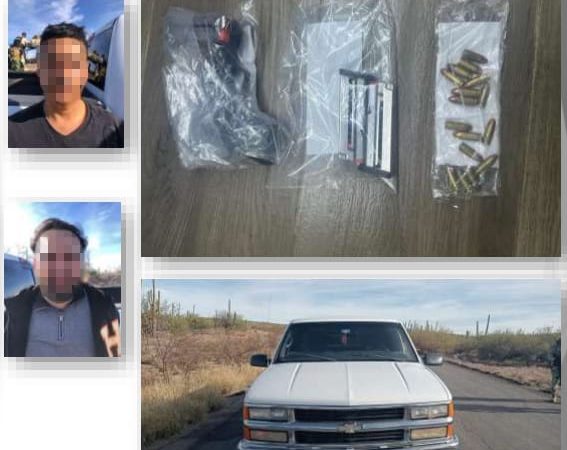 Detienen a delincuentes y aseguran vehículos con material bélico en Hermosillo y Magdalena