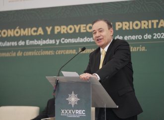 Gobernador Durazo Pone a Sonora a la Vanguardia con el Plan Sonora de Energía Sostenible ante Embajadores y Cónsules de México