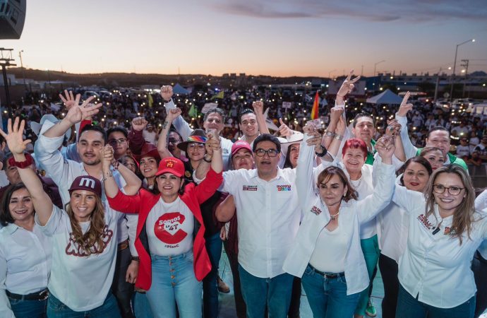 Celida y Froylán apoyan a candidatos de la 4T en el norte del estado