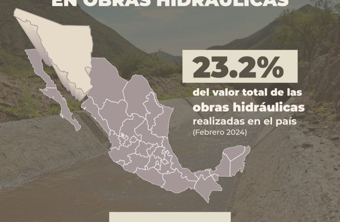Registra Sonora mayor inversión en obras hidráulicas en México