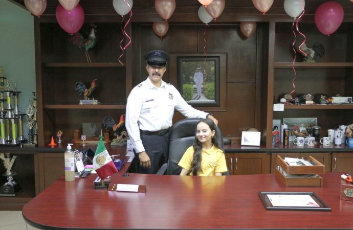 Paula Danitza asume por un día el cargo de Jefa de la SSPM