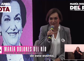 “Los que hace fuerte a la democracia es que cada uno de nosotros salgamos a votar” reiteró María Dolores del Río