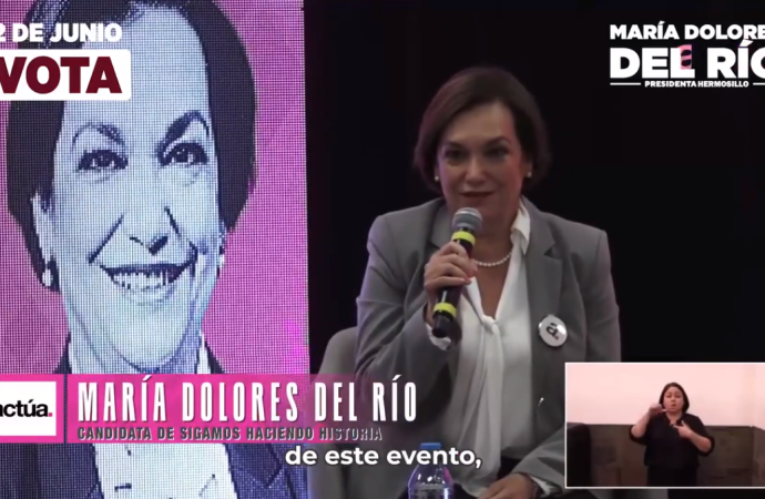 “Los que hace fuerte a la democracia es que cada uno de nosotros salgamos a votar” reiteró María Dolores del Río