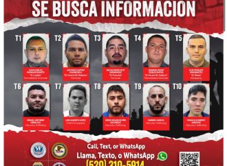 Ofrecen recompensa por los más buscados de Sonora y Arizona