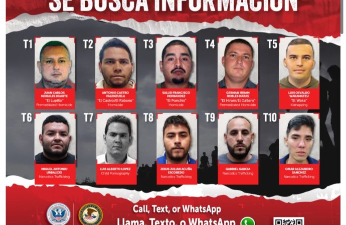 Ofrecen recompensa por los más buscados de Sonora y Arizona