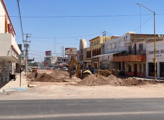 Pavimentación y remodelaciones de la calle chihuahua iniciaron de la recuperación del centro