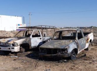 Desmiente Mesa de Seguridad incendio de vehículos en Puerto Peñasco fuera ataque contra candidata de MC