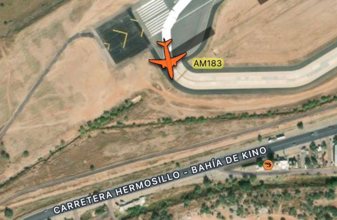 Aterriza de emergencia avión en Hermosillo