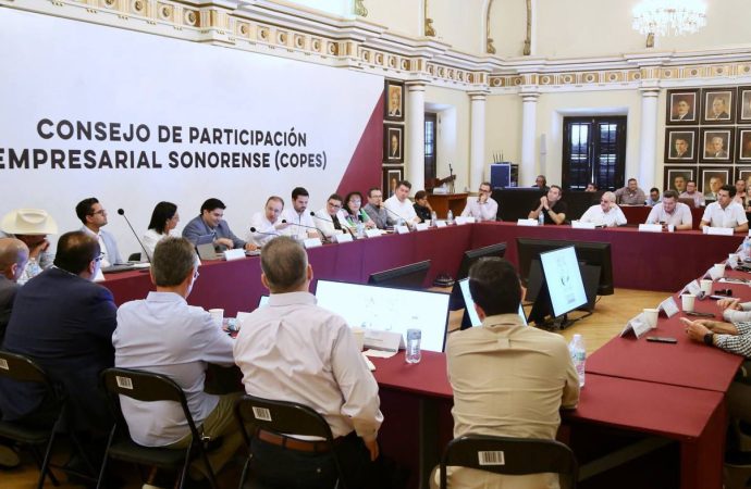 Encabeza Gobernador reunión del Consejo de Participación Empresarial Sonorense