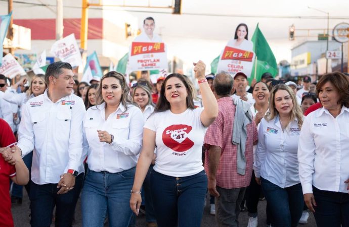 Vamos a ganar contundentemente porque la 4T todavía tiene mucho que dar al sur de Sonora: Celida López