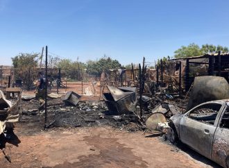 Apoya DIF Cajeme a familias que perdieron patrimonio en incendio ocurrido en Pueblo Yaqui