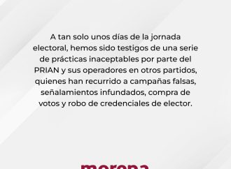 Denuncia MORENA compra de credenciales de elector por el PRIAN