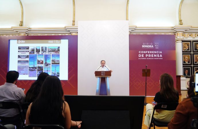 Amplía Gobierno de Sonora presupuesto del Plan Hídrico para garantizar abasto de agua