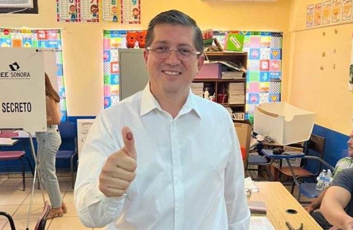 Arrasa Jorge Elías con casi el 70% de los votos en Navojoa