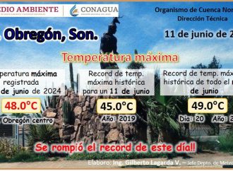 Tres municipios de Sonora rompen récord de calor