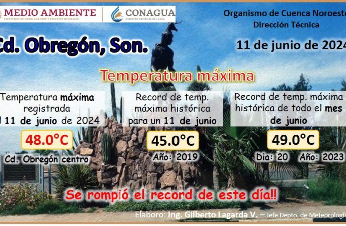 Tres municipios de Sonora rompen récord de calor