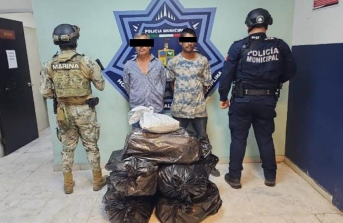 SSPM y Marina sacan de las calles bolsas de Marihuana y Cristal