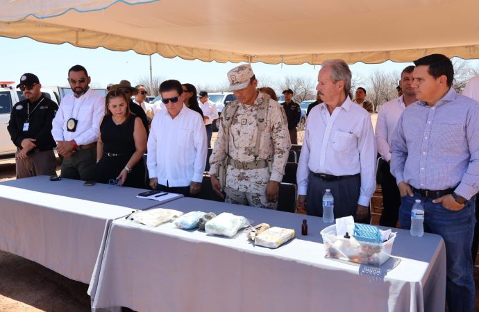 Incineran más de una tonelada de droga