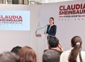 Claudia Sheinbaum anuncia la construcción de tres mil kilómetros de tren de pasajeros en el Norte del País para el próximo sexenio