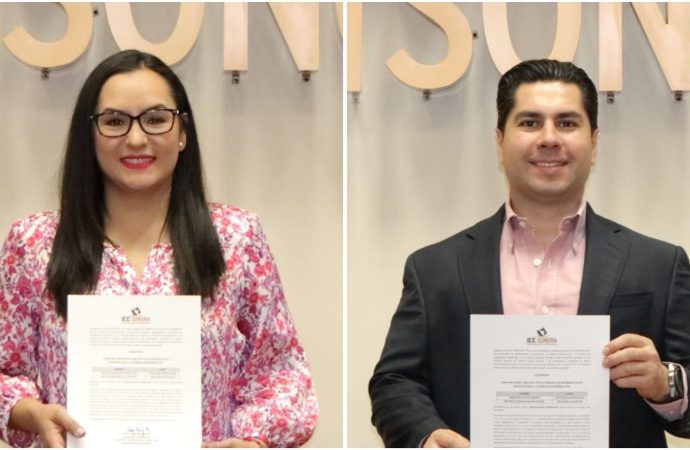 Iris Sánchez Chiu y Emeterio Ochoa reciben constancia como Diputados Locales del PRI