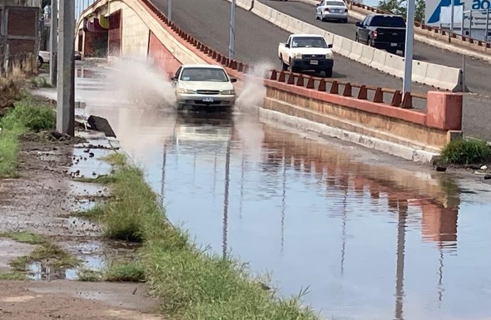 Lluvias en Cajeme dejan solo encharcamientos