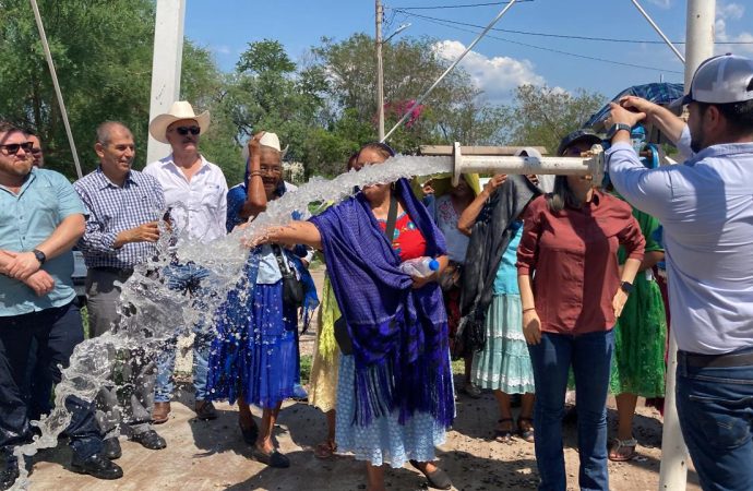 Llega Agua de Acueducto Yaqui para habitantes de Loma de Guámuchil